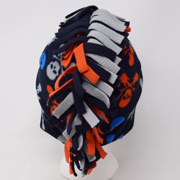 GapKids Skull Guitars Crossbones Mohawk Winter Hat Fleece Small Medium Beanie - Picture 5 of 14